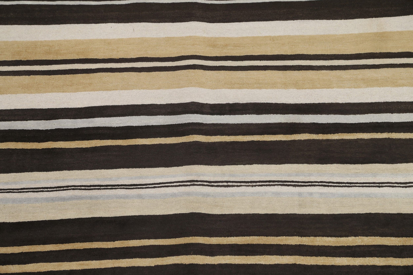 Striped Wool Modern Oriental Square Rug 8x8