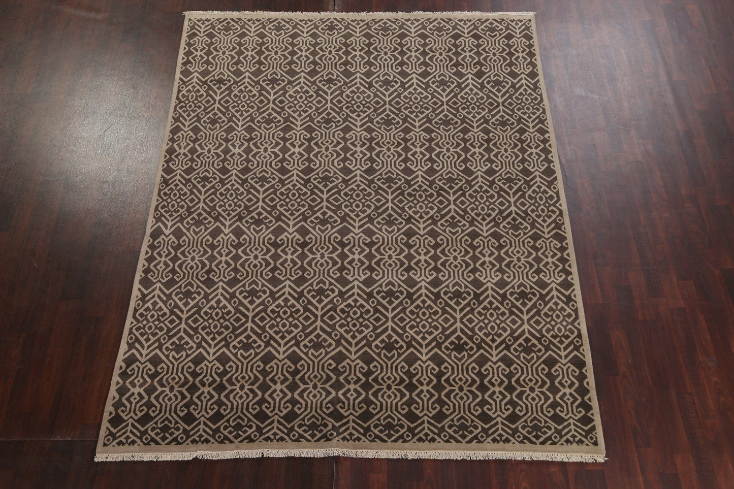 All-Over Geometric Modern Oriental Area Rug 8x10