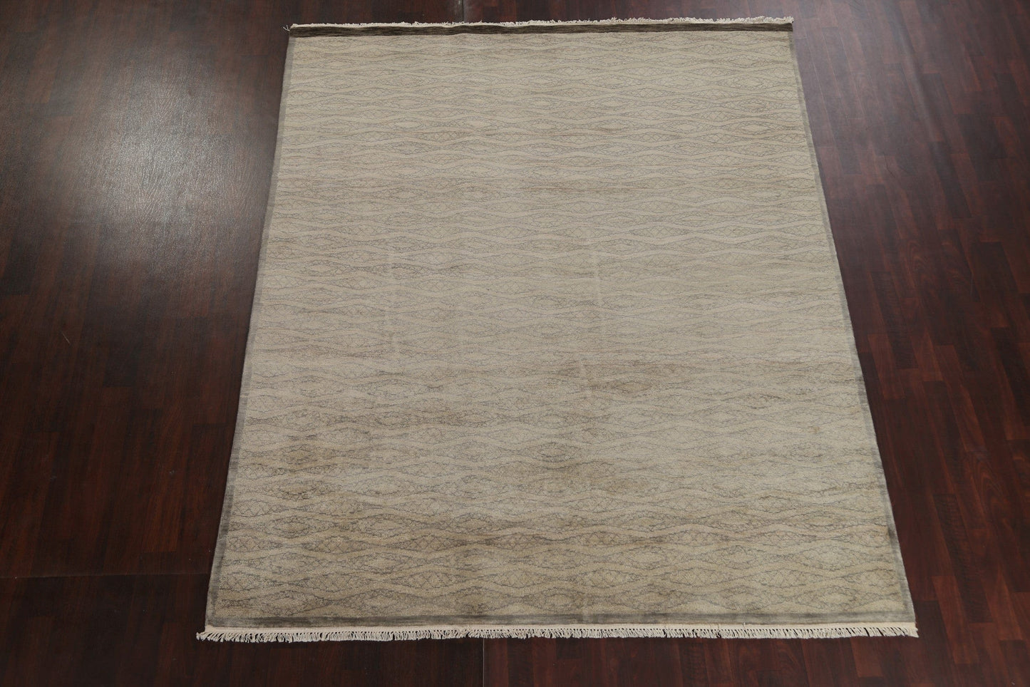 Hand-Knotted Wool Modern Oriental Area Rug 8x10