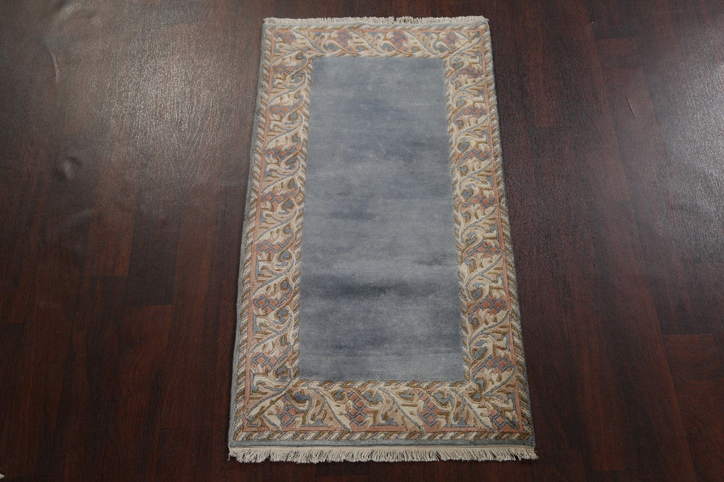 Handmade Wool Nepalese Oriental Runner Rug 2x5