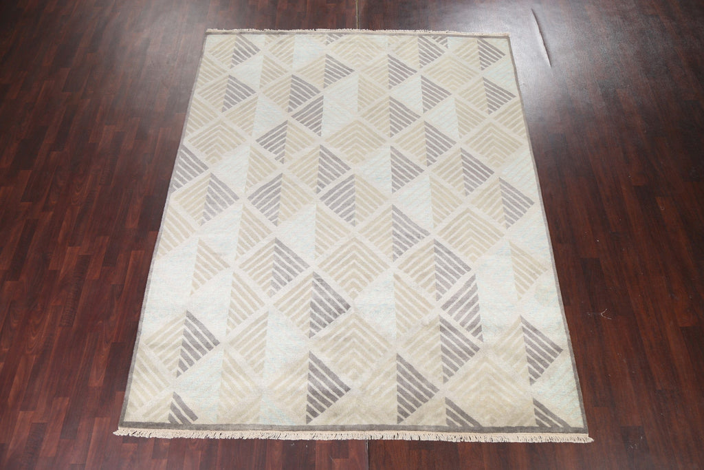 All-Over Trellis Abstract Oriental Area Rug 8x11