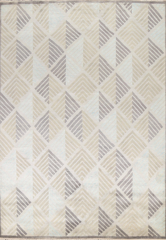 All-Over Trellis Abstract Oriental Area Rug 8x11