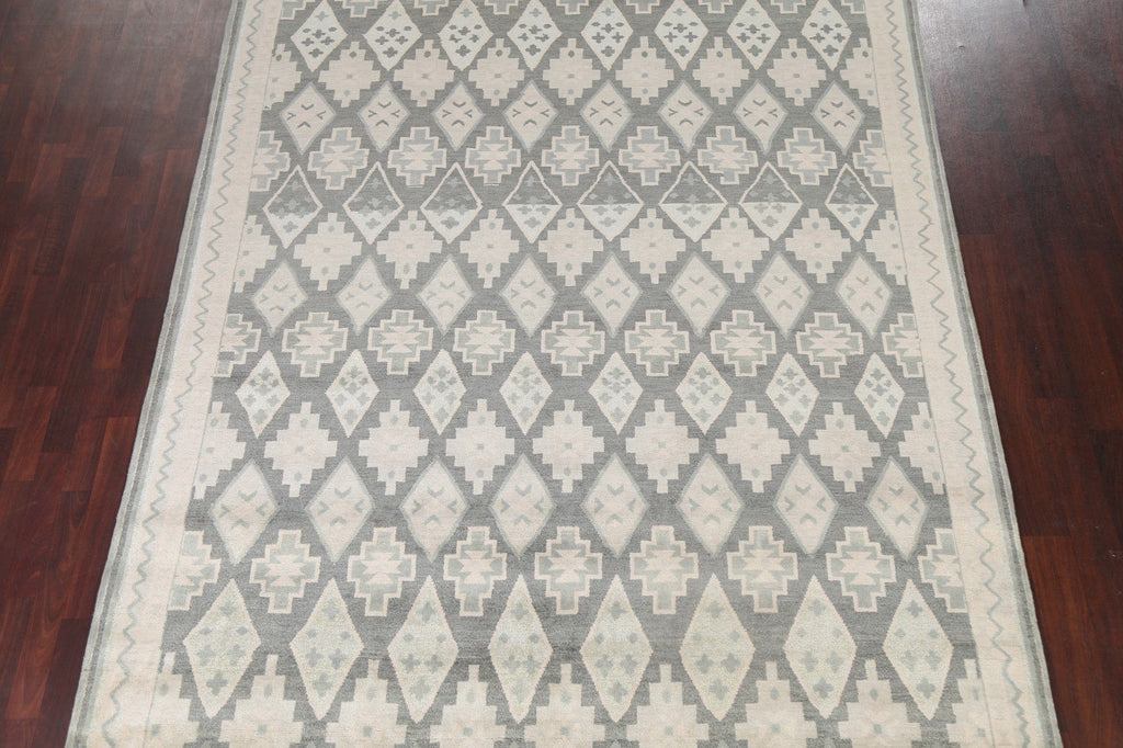 Trellis Wool Abstract Oriental Area Rug 8x11