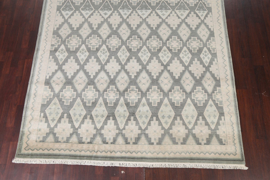 Trellis Wool Abstract Oriental Area Rug 8x11