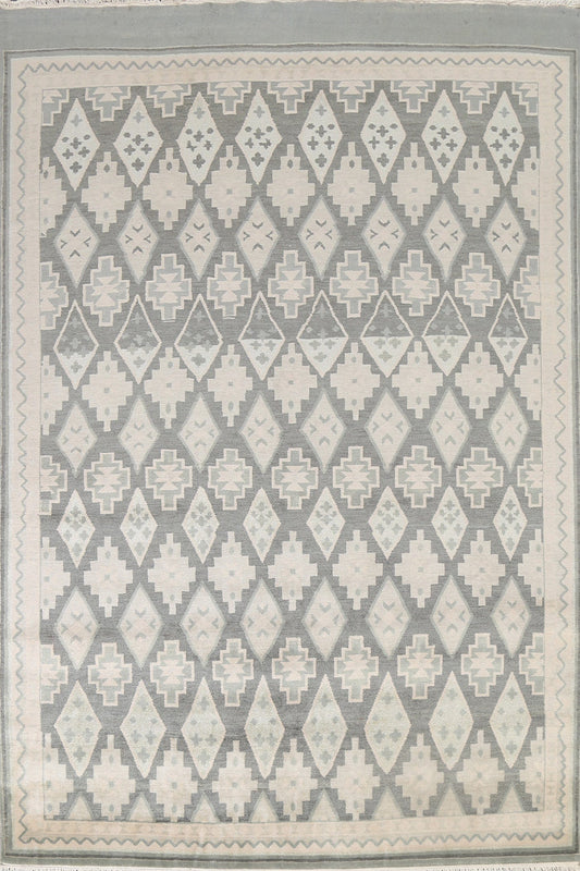 Trellis Wool Abstract Oriental Area Rug 8x11