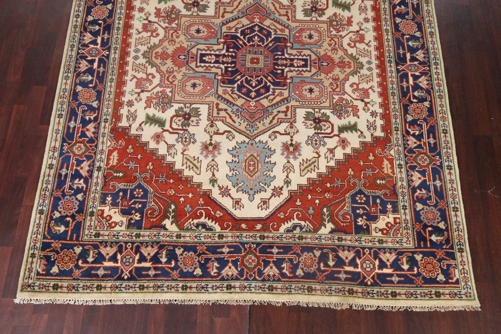 Geometric Ivory Heriz Serapi Oriental Area Rug 8x10