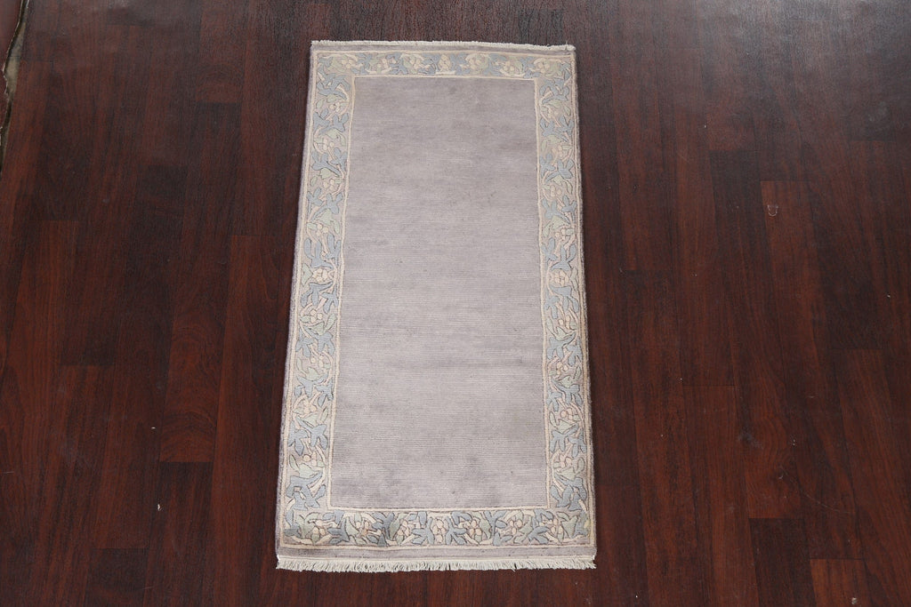 Hand-Knotted Wool Nepalese Oriental Runner Rug 2x5