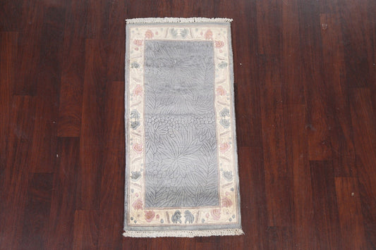 Handmade Nature Print Nepalese Oriental Rug 2x4