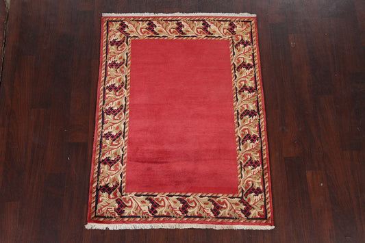 Handmade Wool Nepalese Oriental Area Rug 4x5