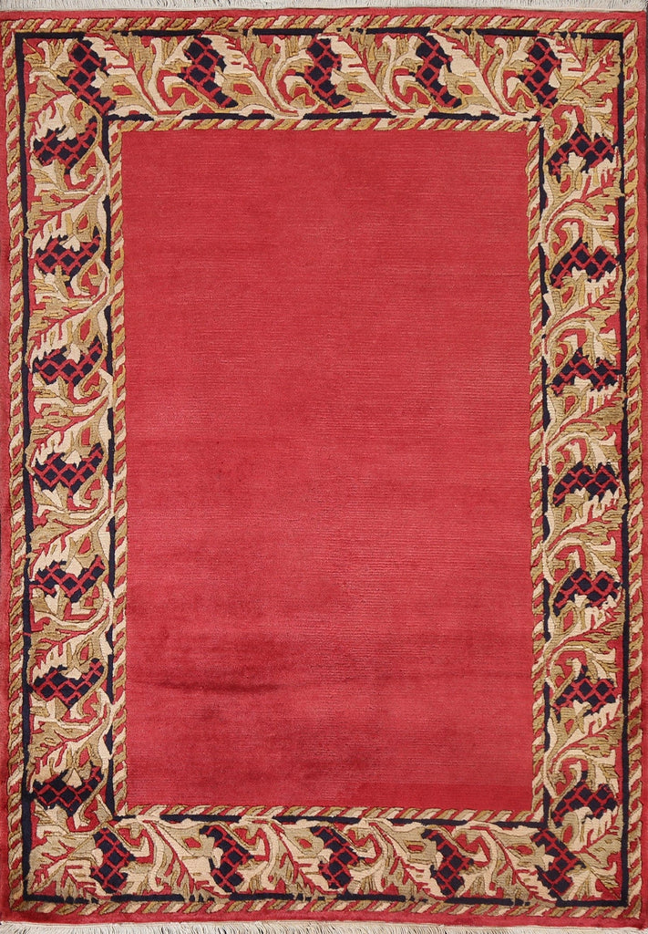 Handmade Wool Nepalese Oriental Area Rug 4x5