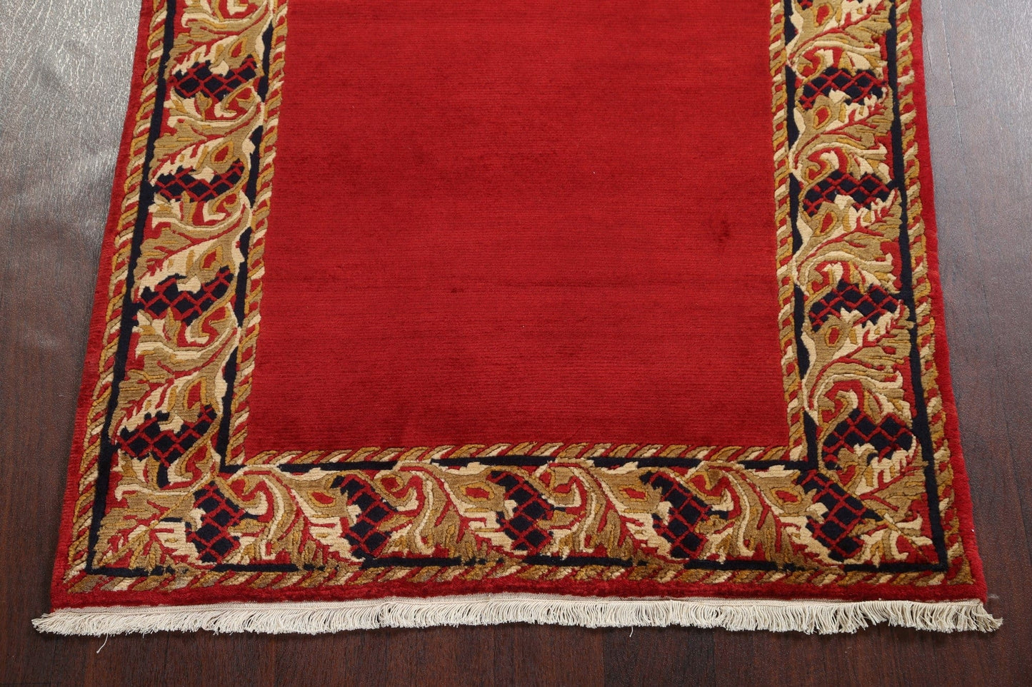 Red Wool Nepalese Oriental Rug 4x5