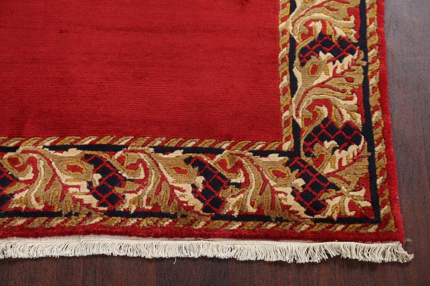 Red Wool Nepalese Oriental Rug 4x5