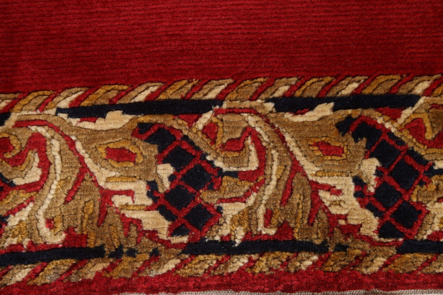 Red Wool Nepalese Oriental Rug 4x5