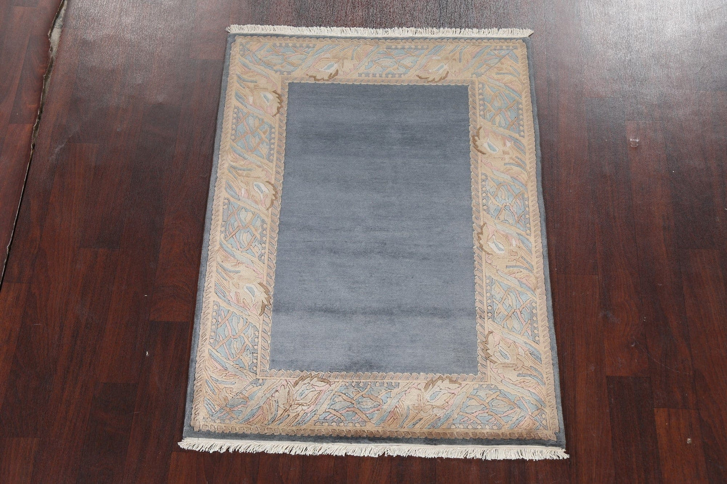 Handmade Wool Nepalese Oriental Area Rug 4x5