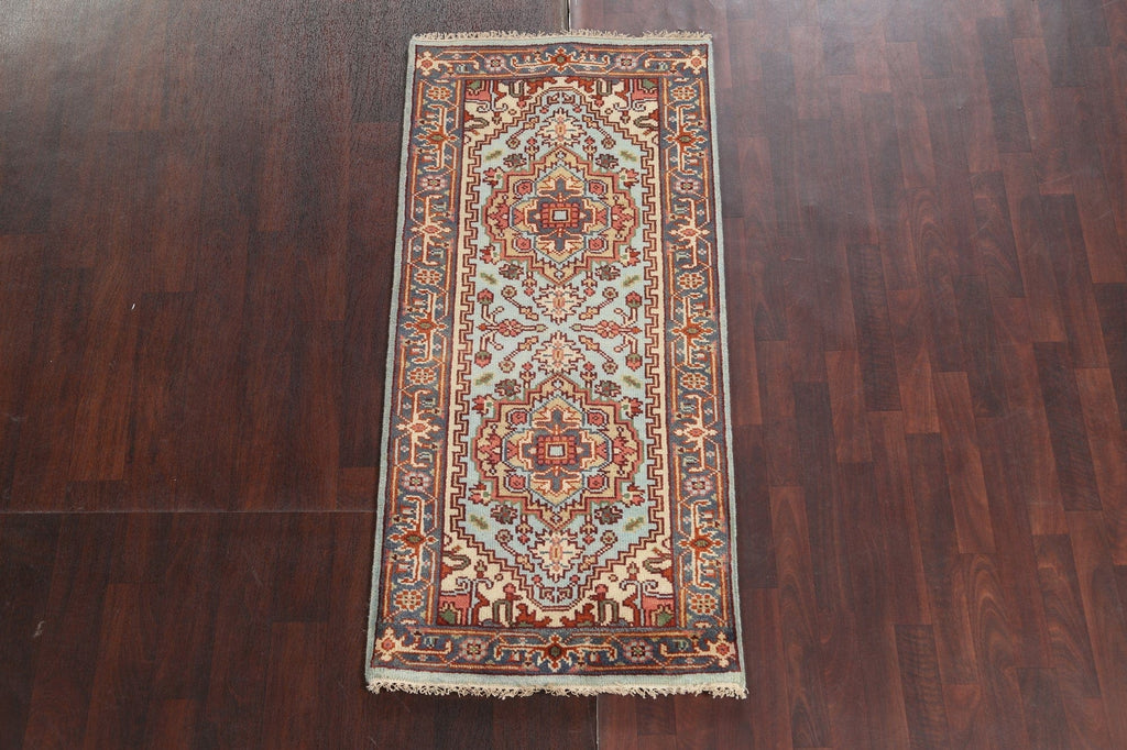 Hand-Knotted Heriz Serapi Oriental Wool Rug 3x6