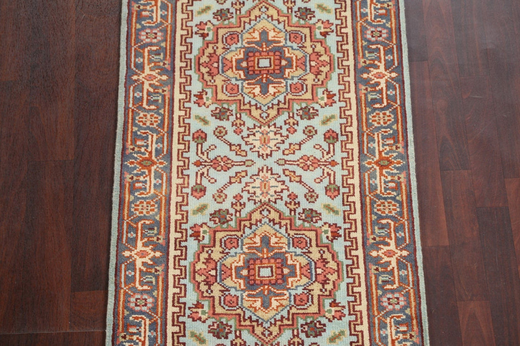 Hand-Knotted Heriz Serapi Oriental Wool Rug 3x6