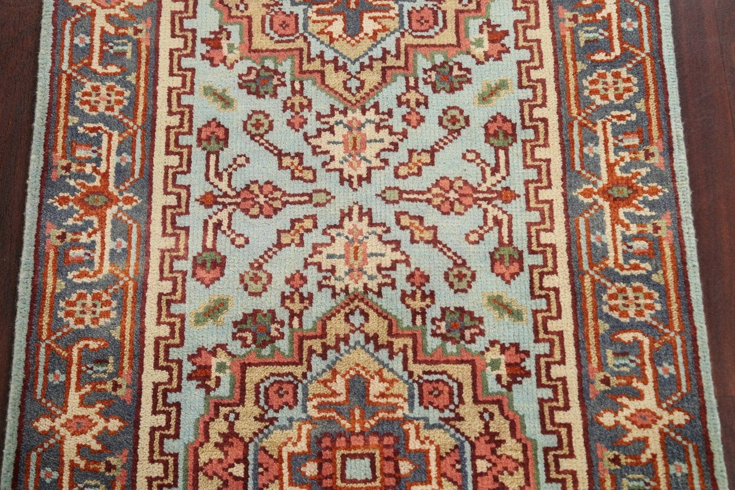 Hand-Knotted Heriz Serapi Oriental Wool Rug 3x6