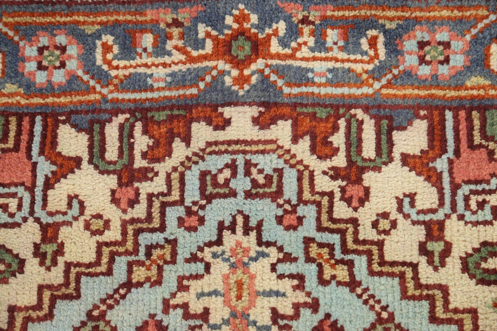 Hand-Knotted Heriz Serapi Oriental Wool Rug 3x6