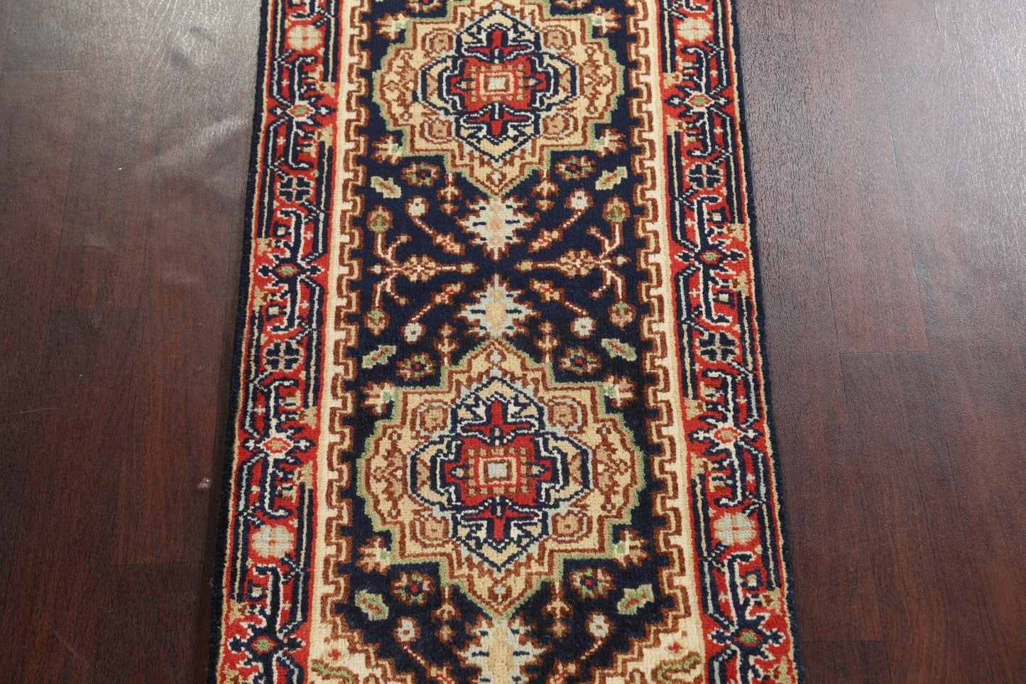 Hand-Knotted Wool Heriz Serapi Oriental Rug 3x6