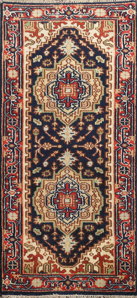 Hand-Knotted Wool Heriz Serapi Oriental Rug 3x6