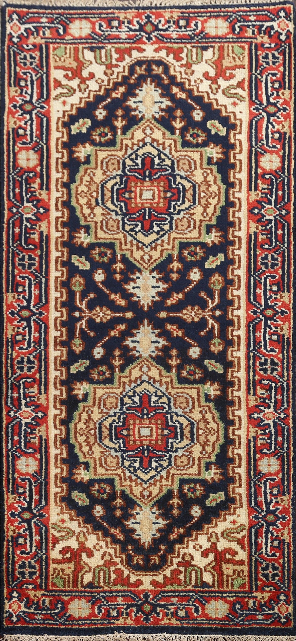 Hand-Knotted Wool Heriz Serapi Oriental Rug 3x6