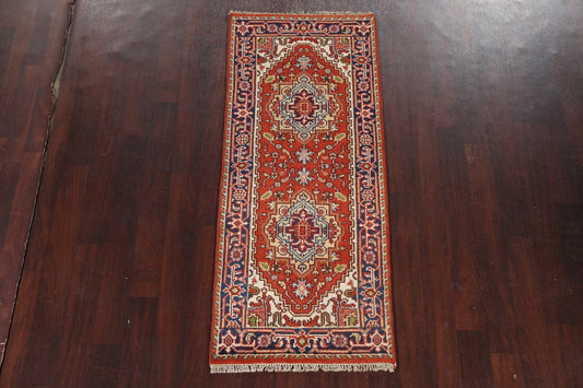 Handmade Heriz Serapi Oriental Wool Rug 3x6