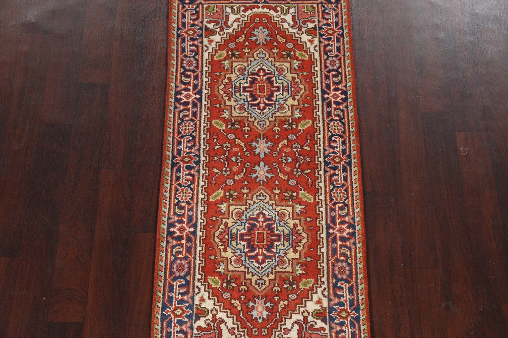 Handmade Heriz Serapi Oriental Wool Rug 3x6