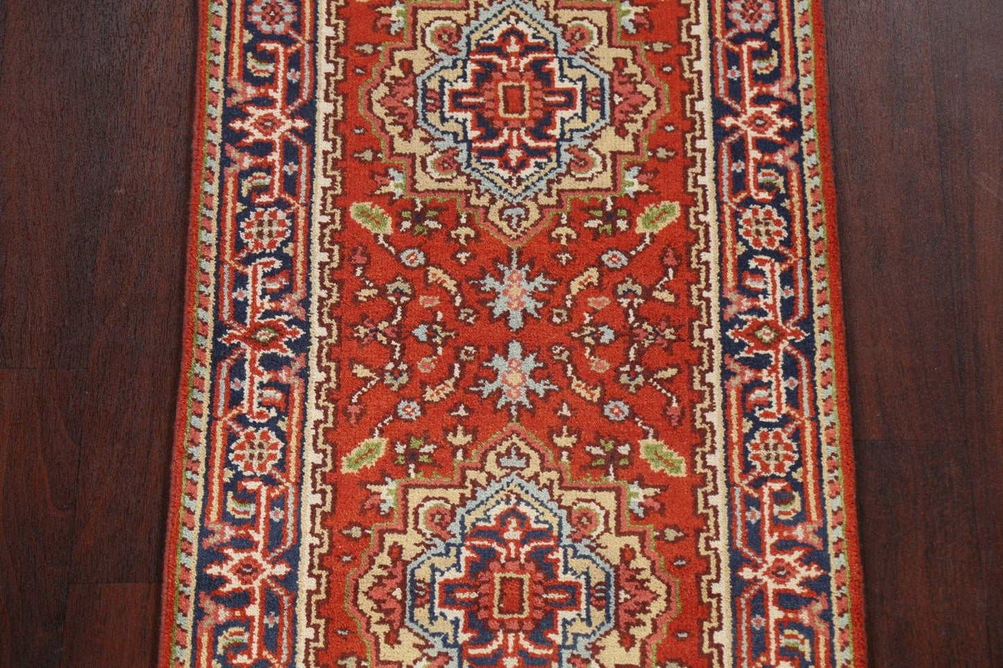 Handmade Heriz Serapi Oriental Wool Rug 3x6