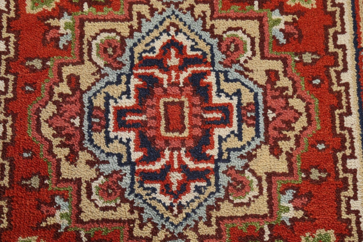 Handmade Heriz Serapi Oriental Wool Rug 3x6