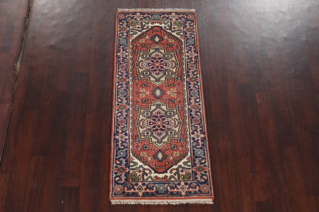 Handmade Heriz Serapi Oriental Wool Rug 3x6