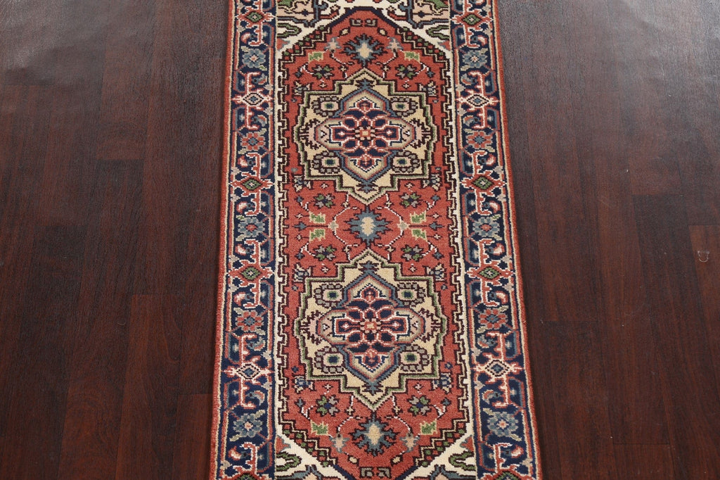 Handmade Heriz Serapi Oriental Wool Rug 3x6