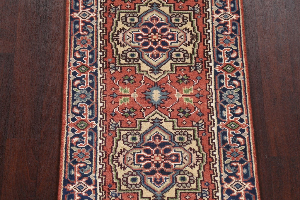 Handmade Heriz Serapi Oriental Wool Rug 3x6