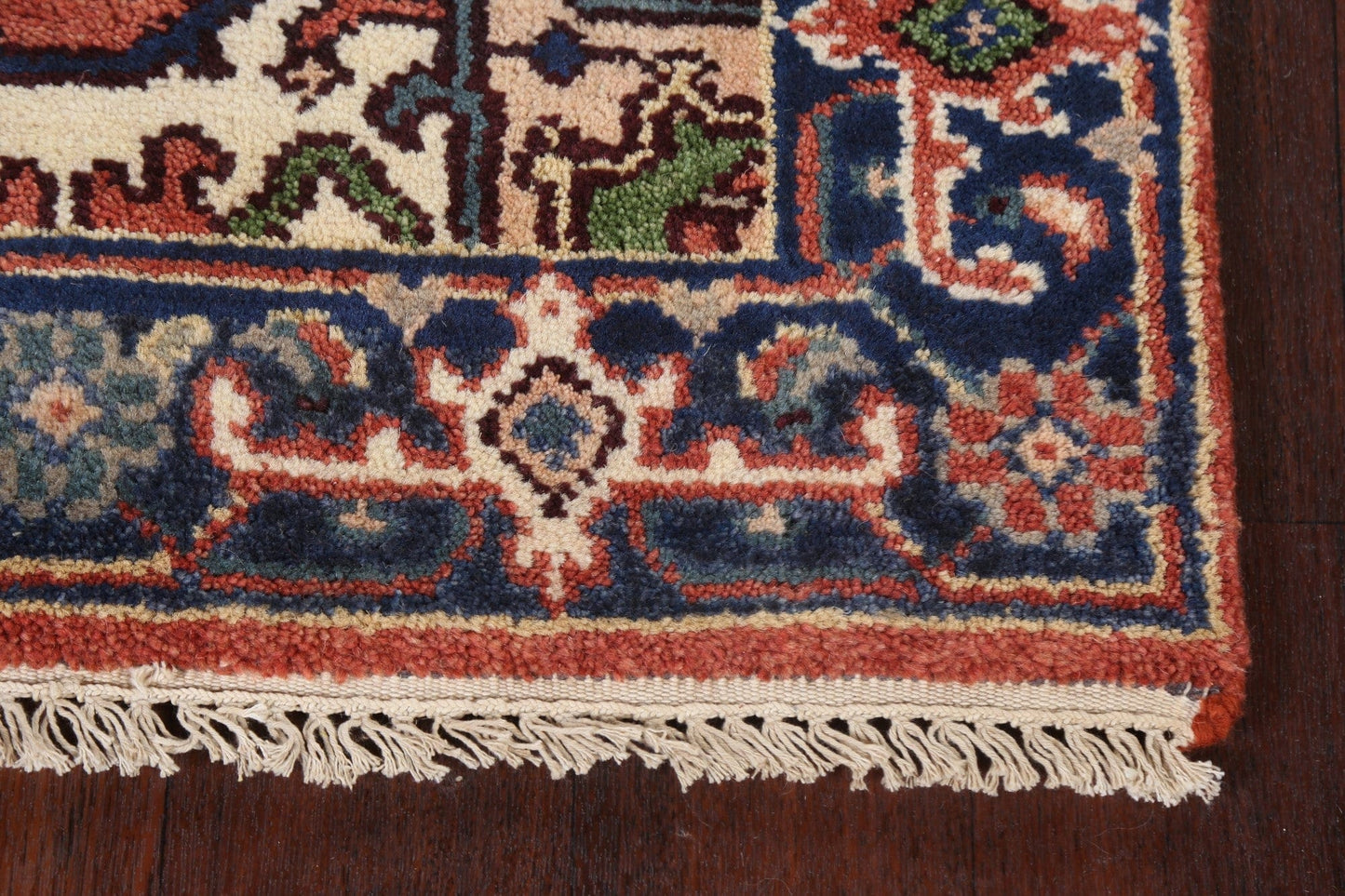 Handmade Heriz Serapi Oriental Wool Rug 3x6