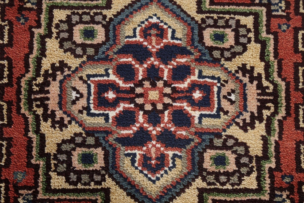 Handmade Heriz Serapi Oriental Wool Rug 3x6