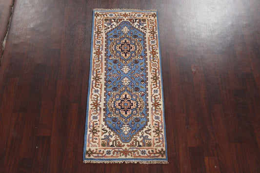 Handmade Heriz Serapi Oriental Wool Rug 3x6