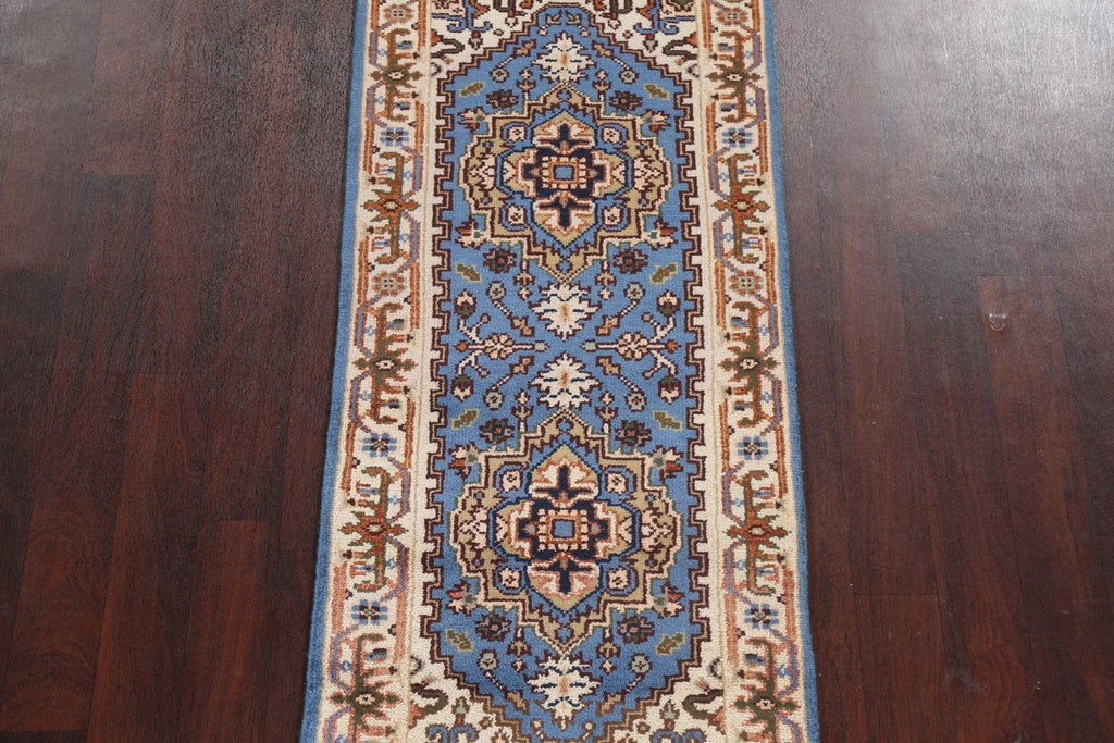 Handmade Heriz Serapi Oriental Wool Rug 3x6