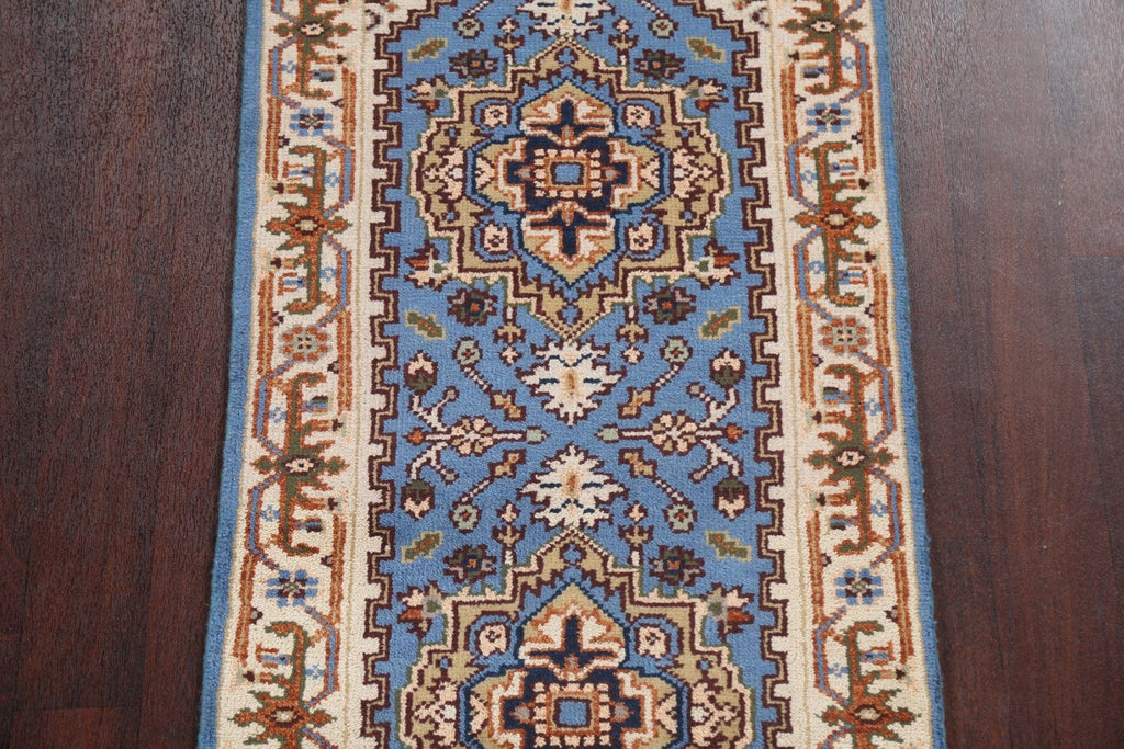 Handmade Heriz Serapi Oriental Wool Rug 3x6