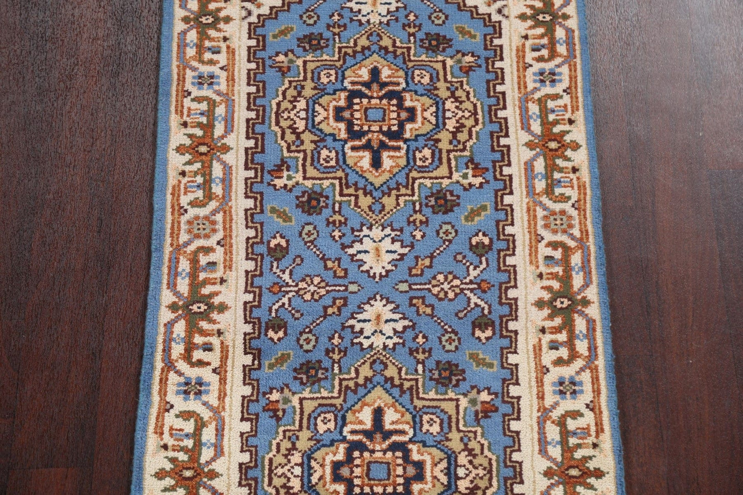 Handmade Heriz Serapi Oriental Wool Rug 3x6