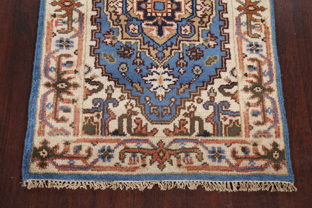 Handmade Heriz Serapi Oriental Wool Rug 3x6