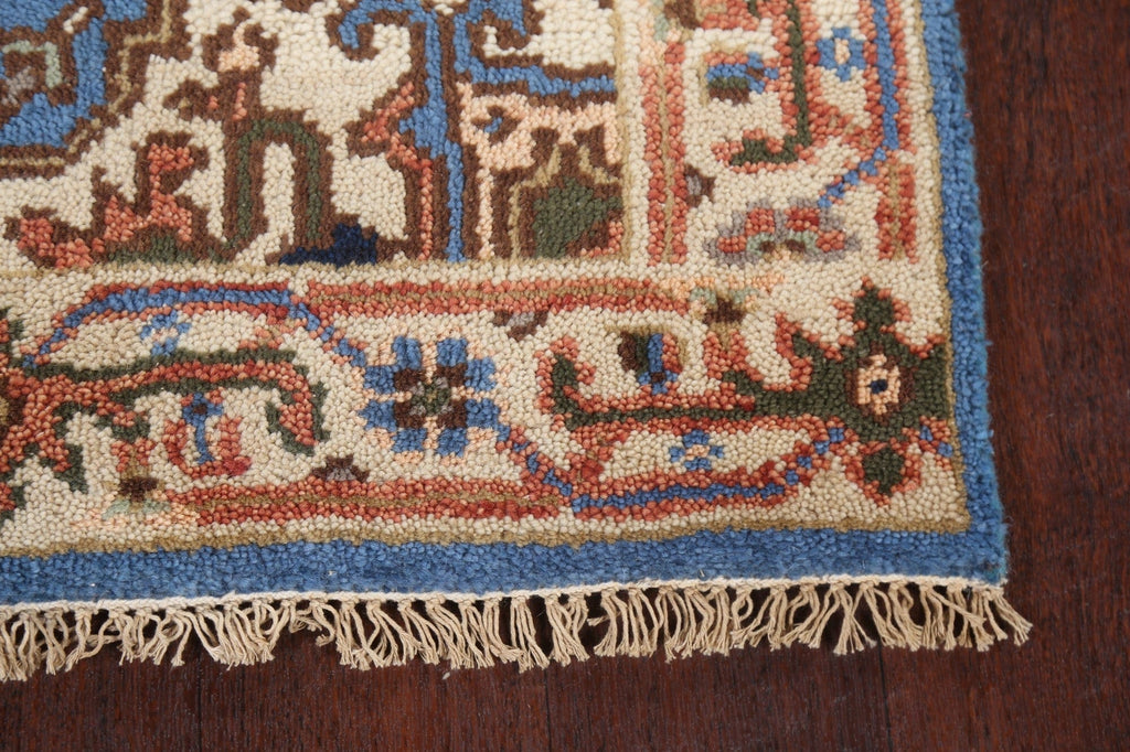 Handmade Heriz Serapi Oriental Wool Rug 3x6