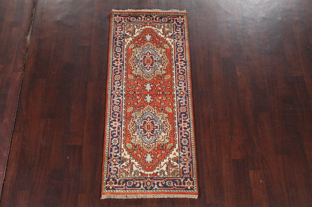 Handmade Heriz Serapi Oriental Wool Rug 3x6