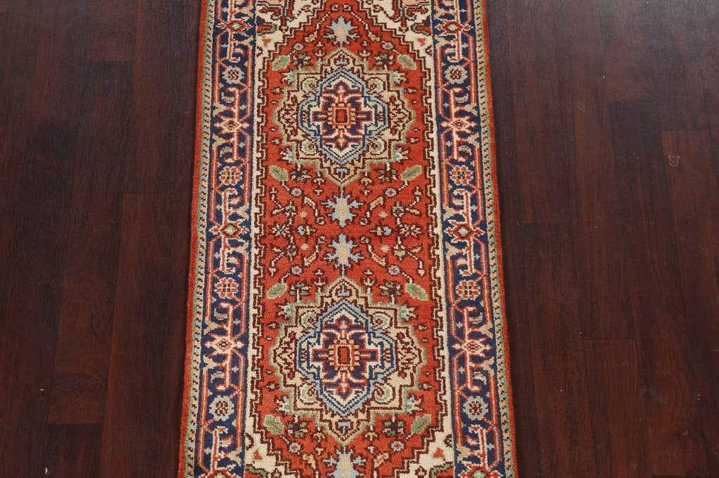 Handmade Heriz Serapi Oriental Wool Rug 3x6