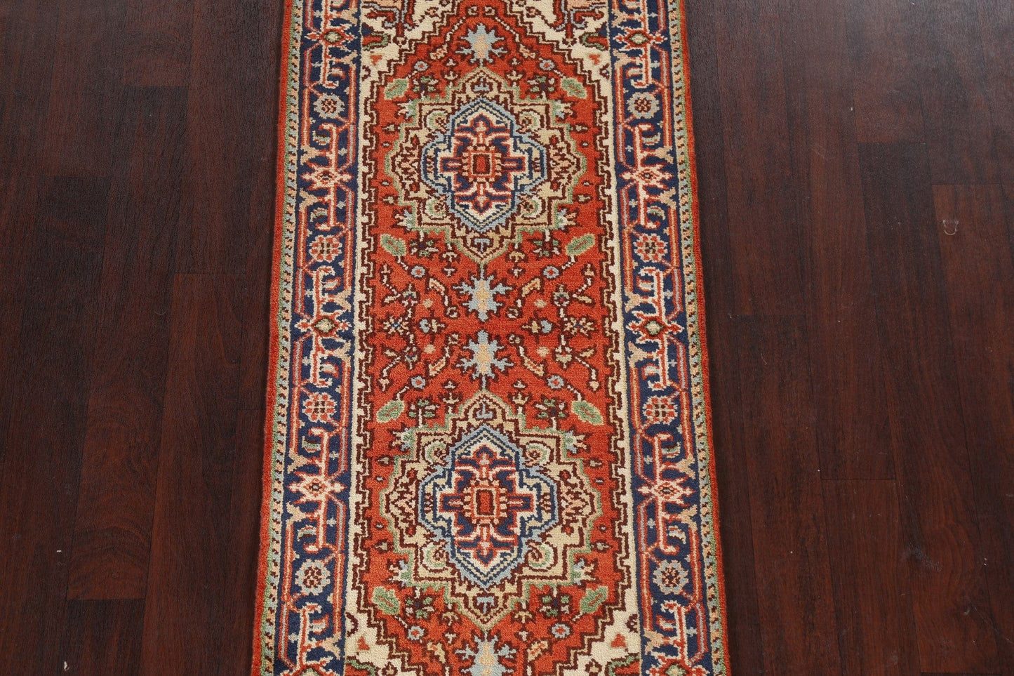 Handmade Heriz Serapi Oriental Wool Rug 3x6