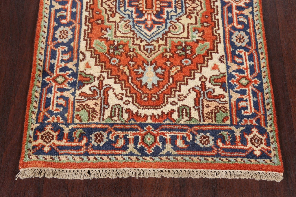 Handmade Heriz Serapi Oriental Wool Rug 3x6