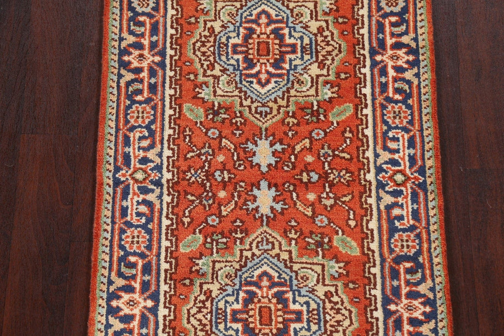 Handmade Heriz Serapi Oriental Wool Rug 3x6