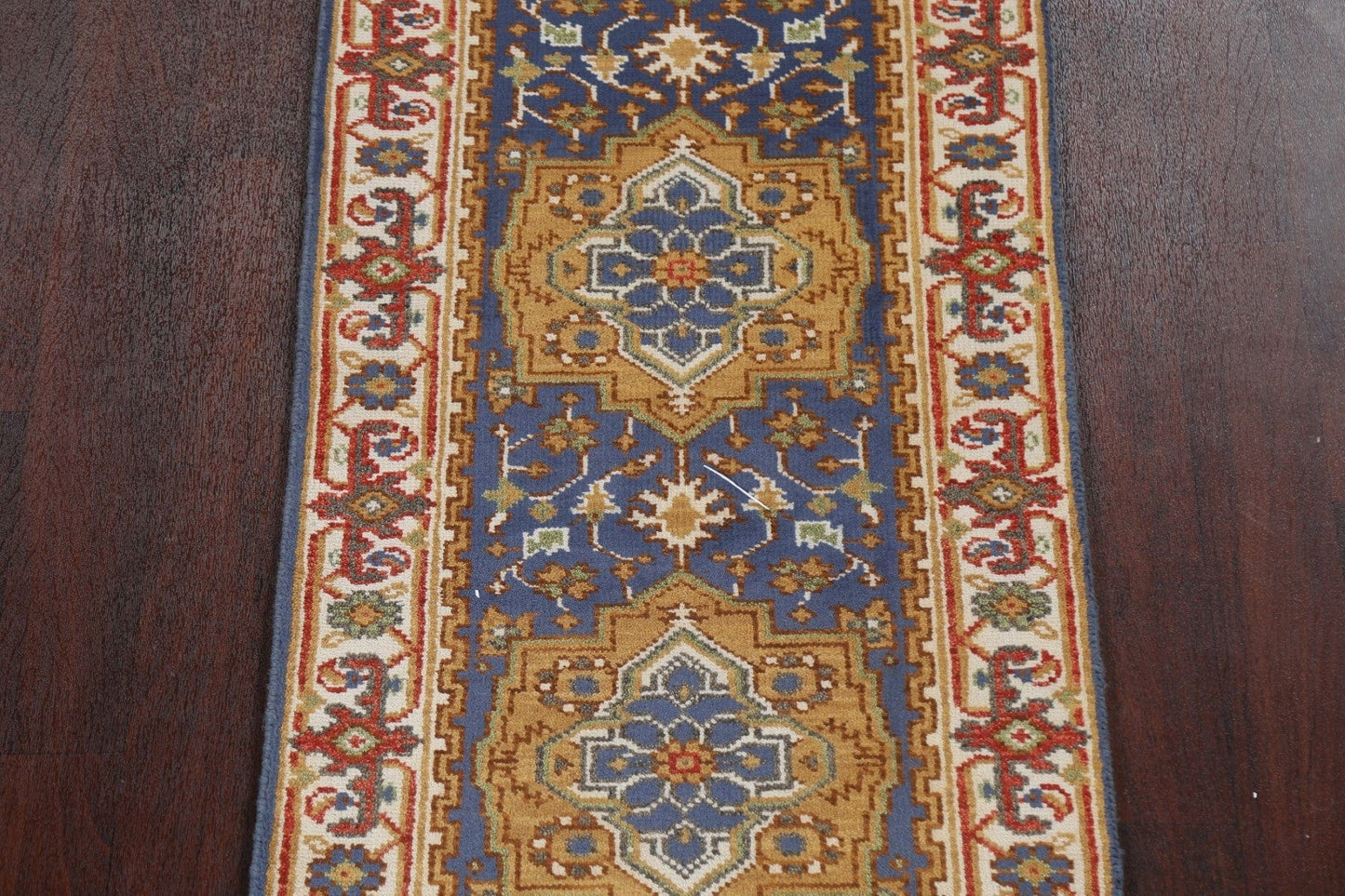 Handmade Heriz Serapi Oriental Runner Rug 3x12