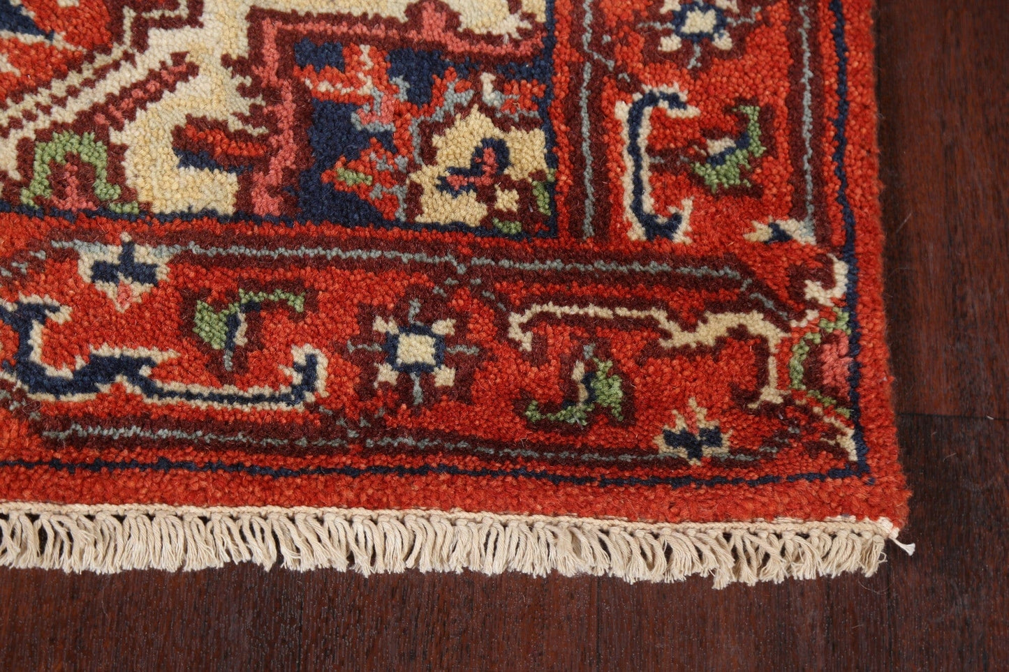 Handmade Wool Heriz Serapi Oriental Runner Rug 3x16