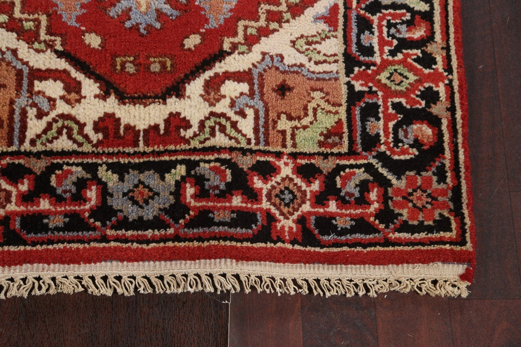 Handmade Heriz Serapi Oriental Runner Rug 3x8