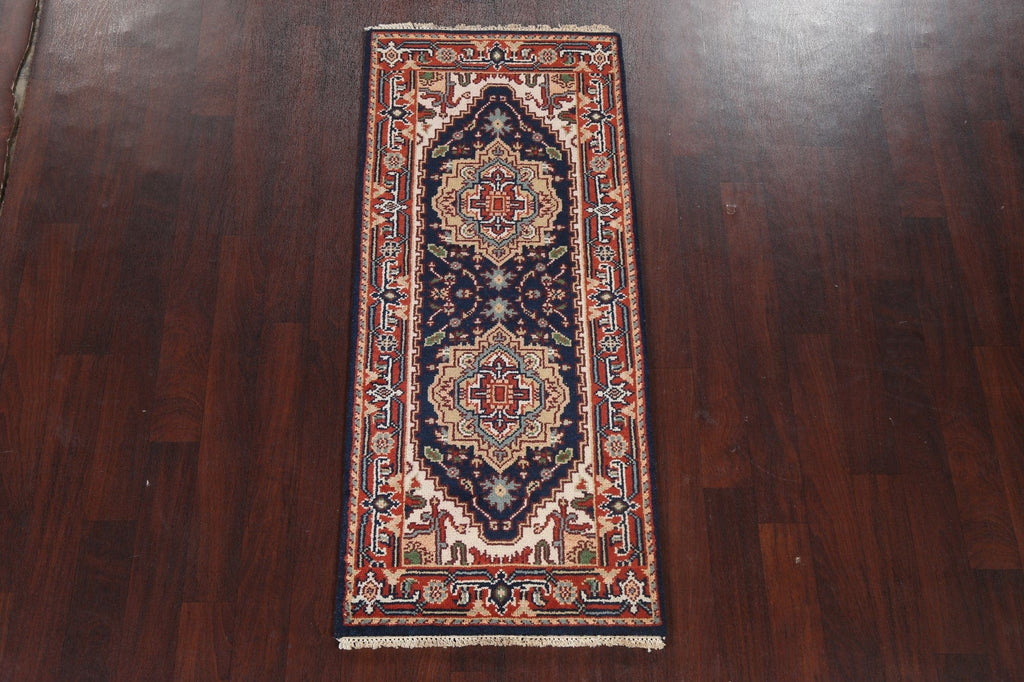 Handmade Heriz Serapi Oriental Wool Rug 3x6