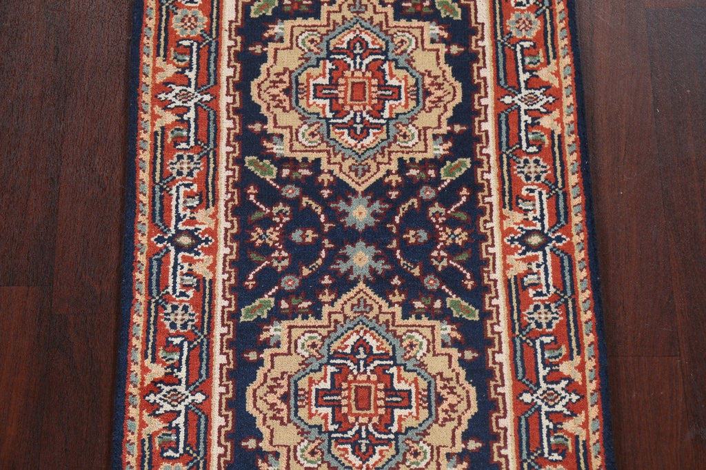 Handmade Heriz Serapi Oriental Wool Rug 3x6